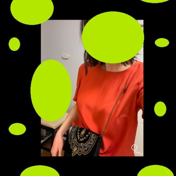 100% Silk Salmon Pink Blouse - Picture 5 of 10